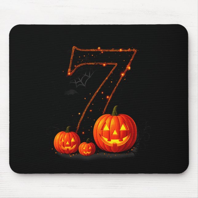 Fun Six Seven 6 7 Meme Design Couples Halloween  Mousepad (Vorne)