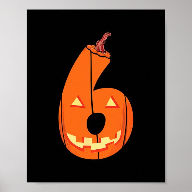 Fun Six Seven 6 7 Meme Design Couples Halloween Pu Poster (Vorne)