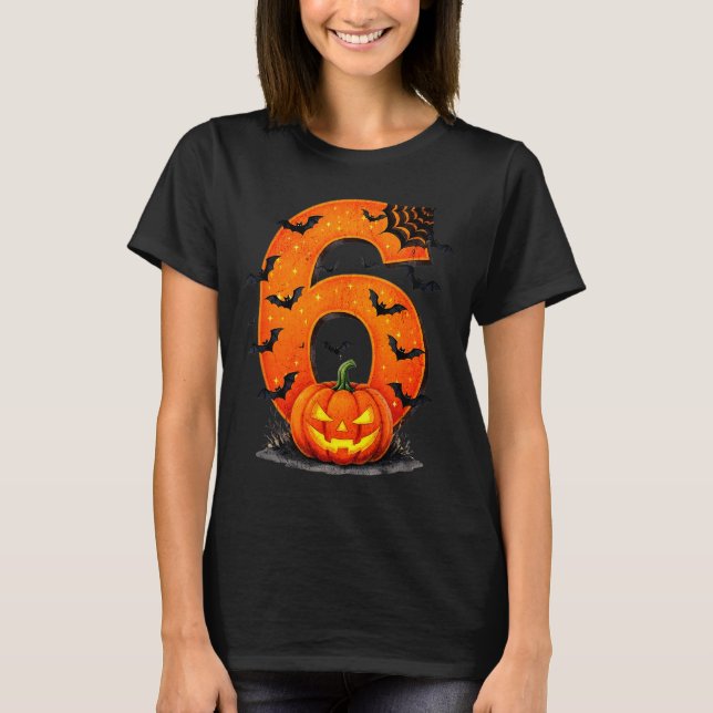 Fun Six Seven 6 7 Meme Design Couples Halloween  T-Shirt (Vorderseite)
