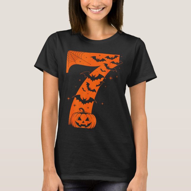 Fun Six Seven 6 7 Meme Design Couples Halloween  T-Shirt (Vorderseite)