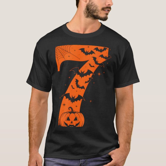 Fun Six Seven 6 7 Meme Design Couples Halloween  T-Shirt (Vorderseite)