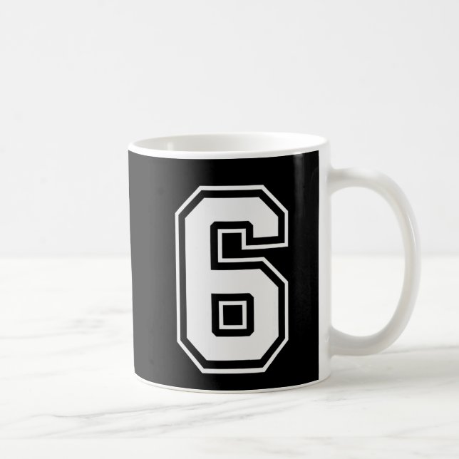 Fun Six Seven 6 7 Meme Design  Kaffeetasse (Rechts)