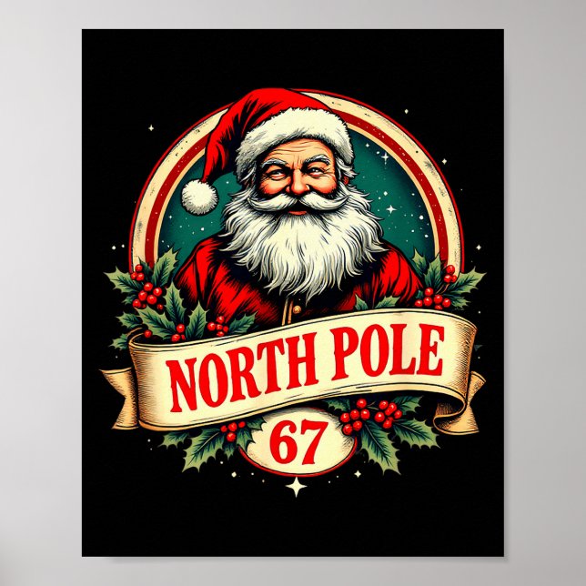 Fun Six Seven Meme Design – Internet Energy - Xmas Poster (Vorne)