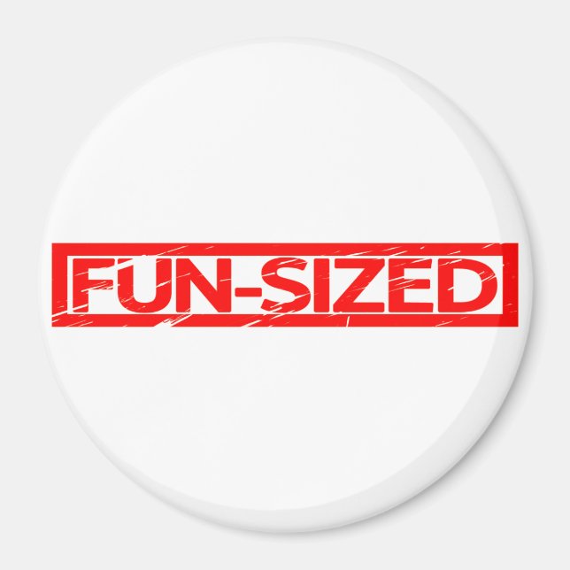 Fun-Size-Briefmarke Magnet (Vorne)