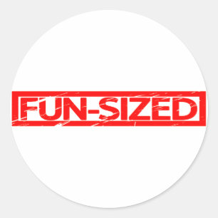 Fun-Size-Briefmarke Runder Aufkleber