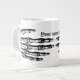 Fun skeletal Halloween Jumbo-Tasse