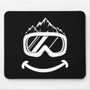 Fun Ski T-Shirt Skifahren Funny Snowboard Mousepad
