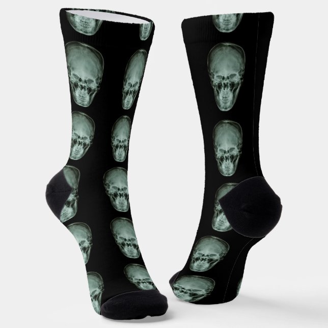 Fun Skull Radiograph Socks Socken (Gewinkelt)