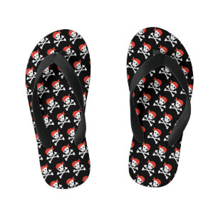 Fun Skull und Crossbones Pattern Pirate Kinderbadesandalen