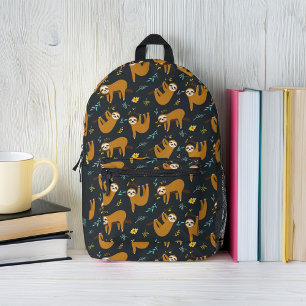 Fun Sloths Muster Bedruckter Rucksack