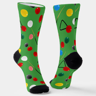 Fun Snooker Player Cues, Balls und Dreiecke Socken