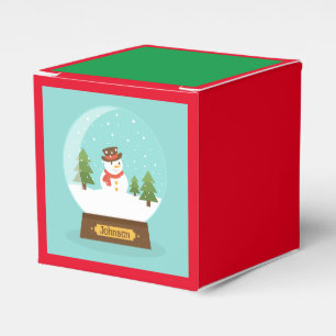 FUN! Snowman-Geschenkboxen - Personalisiert - Name Geschenkschachtel