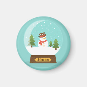 FUN! Snowman Magnet - Personalisiert - Name hinzuf