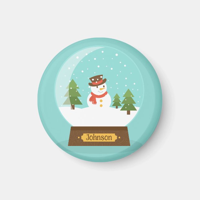 FUN! Snowman Magnet - Personalisiert - Name hinzuf (Vorne)