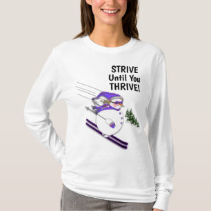 Fun Snowman mit Hat Scarf STRIVE bis Sie THRIVE T-Shirt