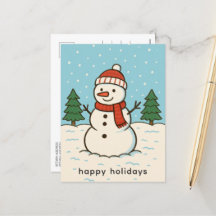 Fun Snowman Niedlich Weihnachten