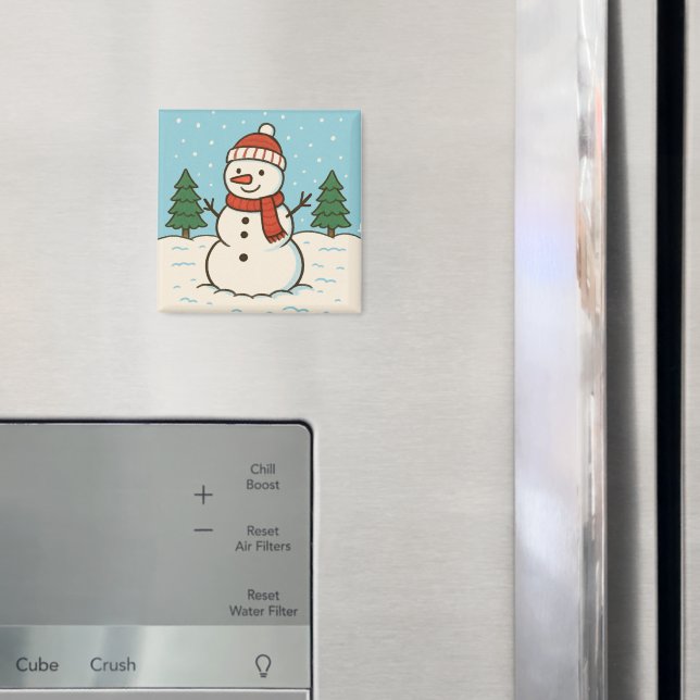 Fun Snowman Niedlich Weihnachten Magnet (In Situ (Kühlschrank))
