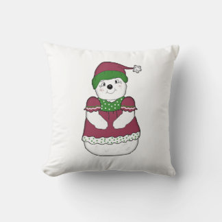 Fun Snowman Throw Kissen