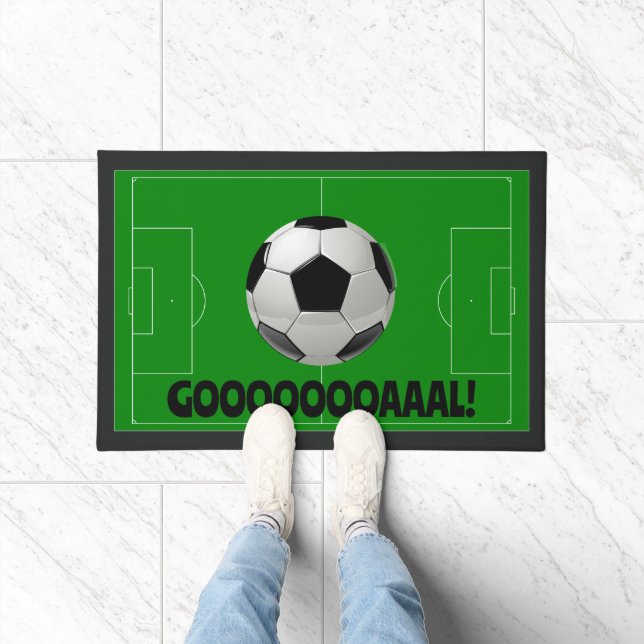 Fun Soccer Ball + Green Pitch GOAL! (Football) Fußmatte (Indoor)