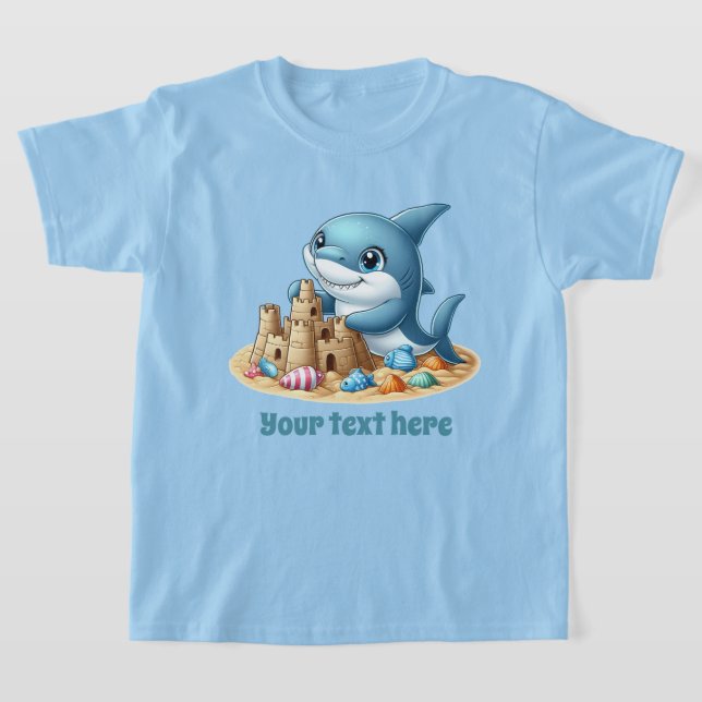 Fun Sommer Hai fügen Text unisex T-Shirt (Ablage )