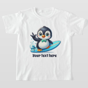 Fun Sommer Pinguin fügen Text unisex T-Shirt