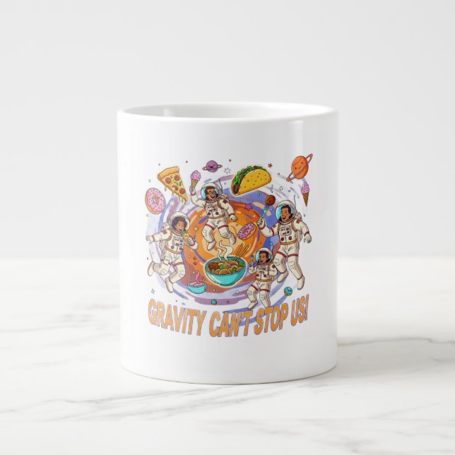 Fun Space Food Adventure Design | Cosmic Food Jumbo-Tasse (Vorderseite)