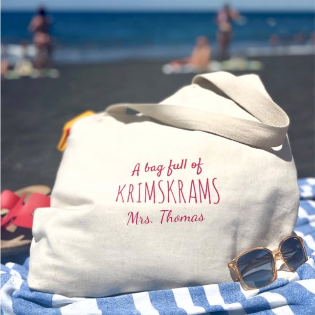 Fun Spaß Zitat Rosa Lebensjumbo Tasche (Von Creator hochgeladen)