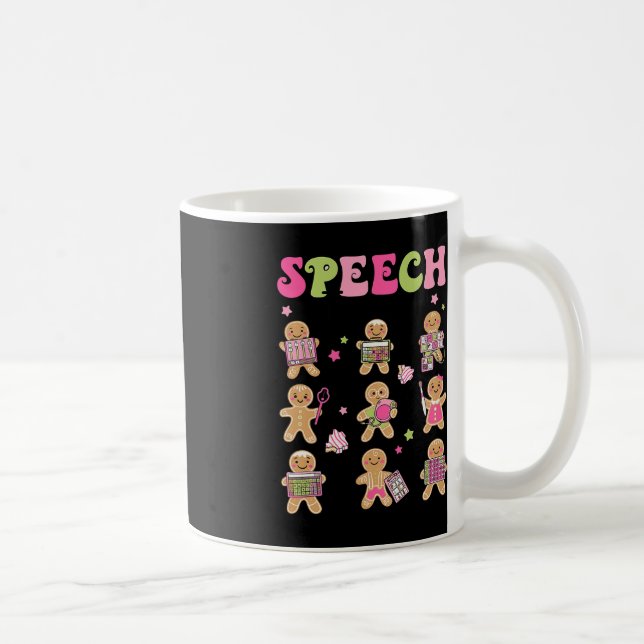 Fun Speech Therapy Lebkuchen Cookies SLP Christm Kaffeetasse (Rechts)