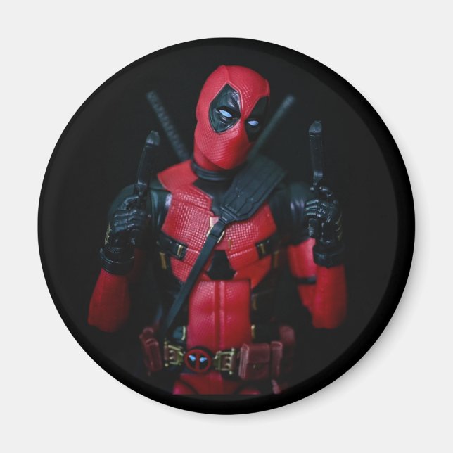 Fun-Spielzeug-Fotografie Super-Held entworfen Magnet (Vorne)