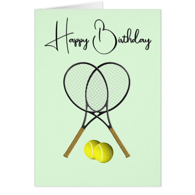Fun Spin on Opponents Tennis Birthday  (Vorne)