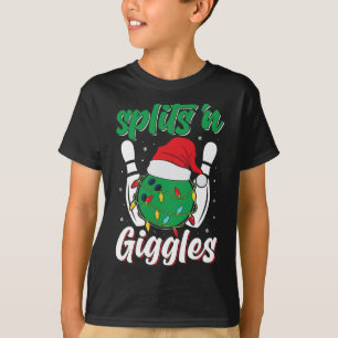 Fun Splits in Giggles Bowling Player Weihnachtssch T-Shirt