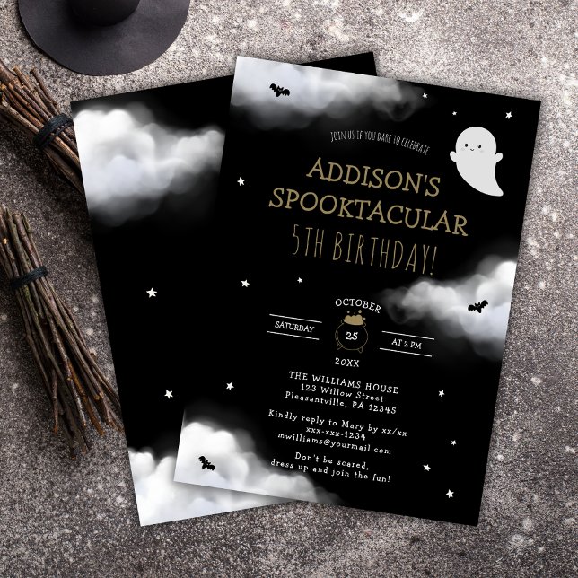 Fun Spooky Halloween Kindergeburtstag Party Einladung (Von Creator hochgeladen)