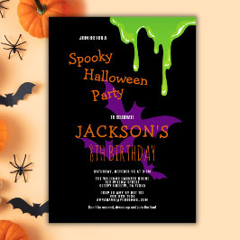 Fun Spooky Halloween Kindergeburtstag Party Einladung