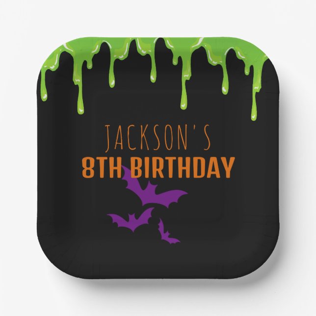 Fun Spooky Halloween Kindergeburtstag Party Pappteller (Vorderseite)