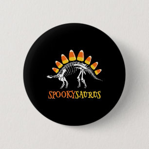 Fun Spookysaurus Candy Corn Dinosaur Halloween Tod Button