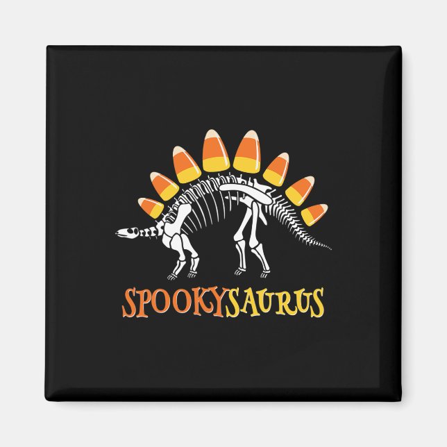 Fun Spookysaurus Candy Corn Dinosaur Halloween Tod Magnet (Vorne)