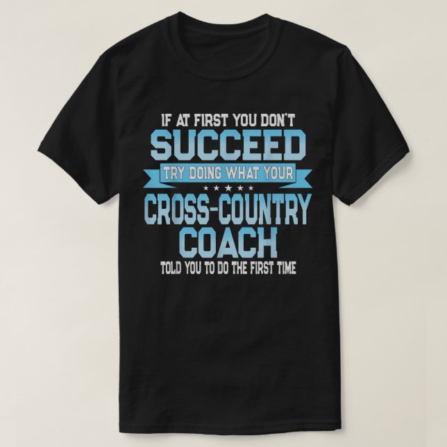 Fun Sport Coach Geschenk Funny Cross Country Spric T-Shirt (Design vorne)
