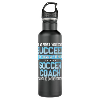 Fun Sport Coach Team Geschenk Funny Soccer Sayi Edelstahlflasche