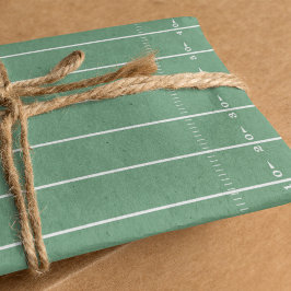 Fun Sports Green Football Field Whimsical Niedlich Seidenpapier