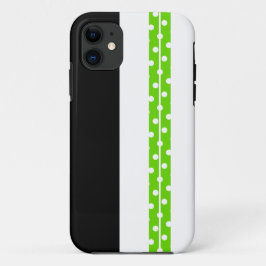 Fun Sporty Black Green Polka Punkrennstreifen Stre Case-Mate iPhone Hülle