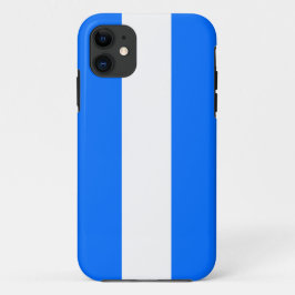 Fun Sporty Bold Bright Blue White Summer Stripes Case-Mate iPhone Hülle