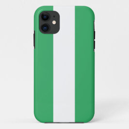 Fun Sporty Bright Sea Green White Racing Streifen Case-Mate iPhone Hülle