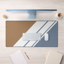 Fun Sporty Slate Brown White Slant Racing Streifen