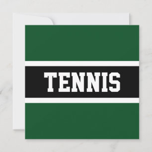 Fun Sporty Summer Green Fett TENNIS Buchstaben Tex