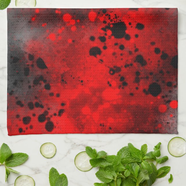 Fun Spray-Effekt Teetuch Geschirrtuch (Gefaltet)