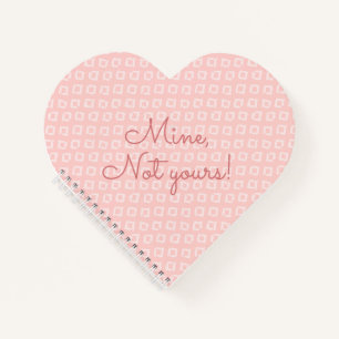 Fun Sprichwort Pink Geometrisches Muster Notizbuch