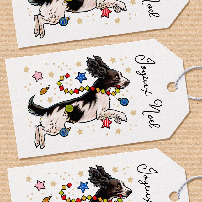 Fun Springer Spaniel Dog Weihnachts-Individuelle N Geschenkanhänger (Von Creator hochgeladen)