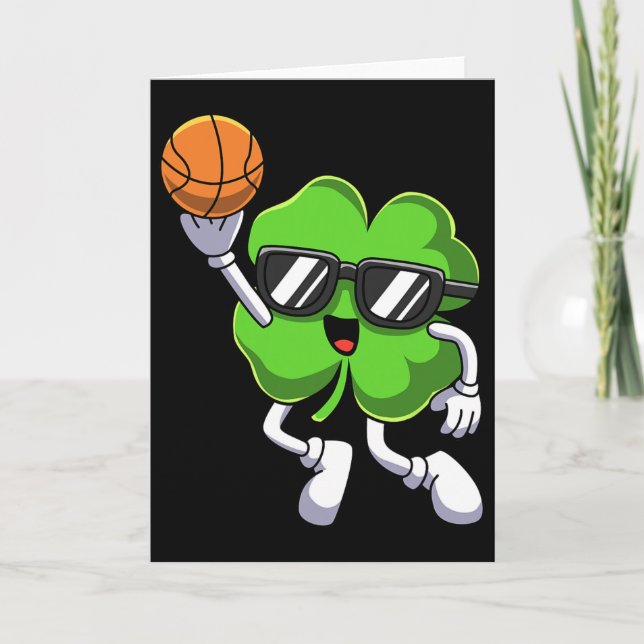 Fun St Patricks Day Kleeblatt Bo Bo Karte (Vorderseite)