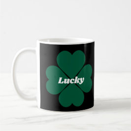 Fun St. Patty's Kleeblätter grüner Klee Kaffeetasse