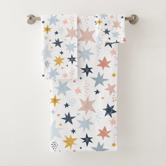 Fun Star Muster Badhandtuch Set (Insitu)